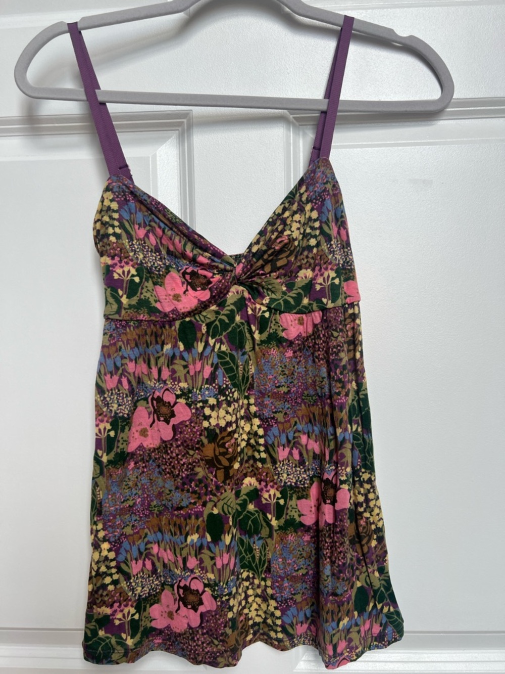 Sparkle & Fade Floral Cami in Pink, Green & Purple
